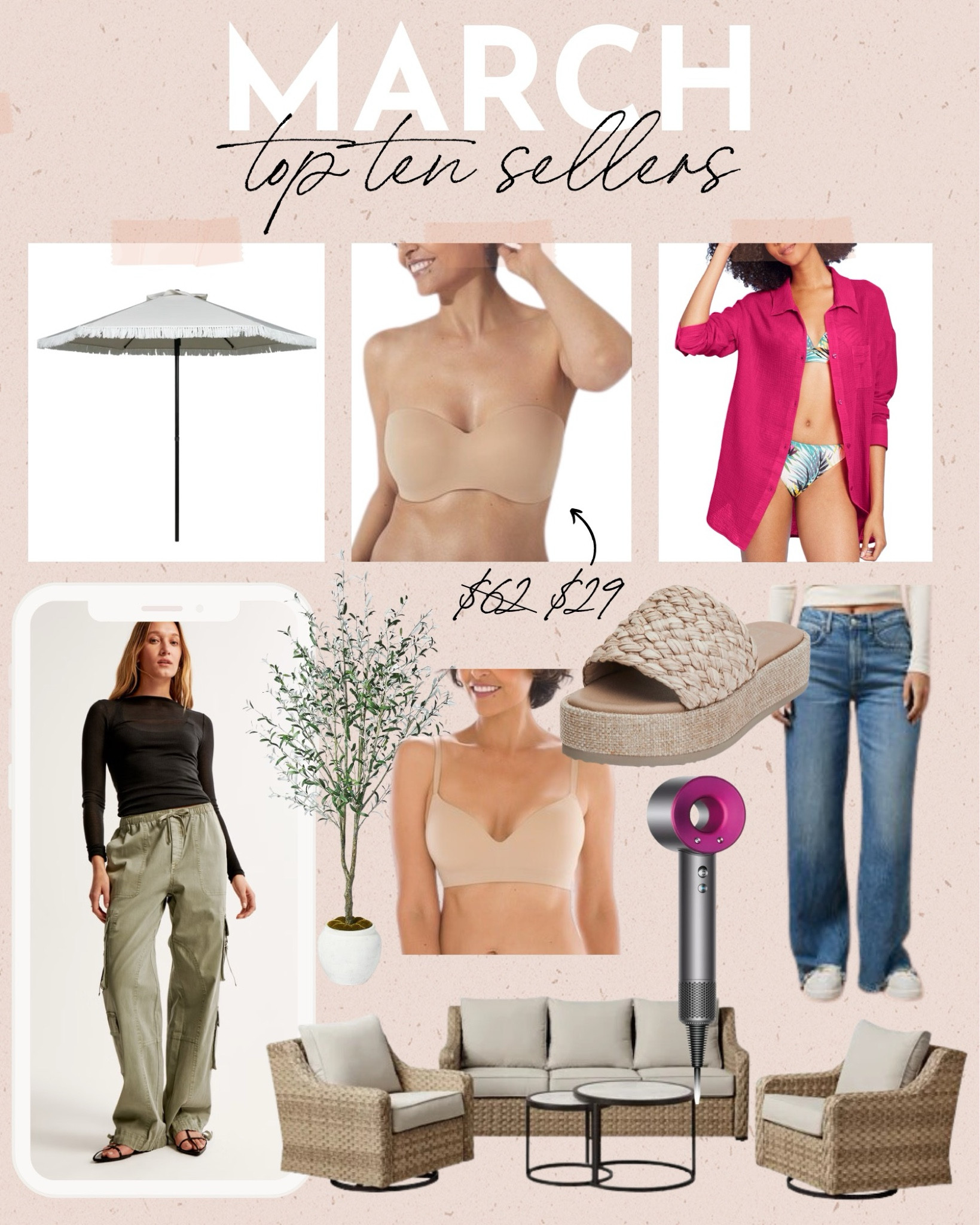 March Top Sellers😍
soma bra sale, abercrombie sale finds, resort wear, walmart home, walmart patio furniture, denim sale

#LTKsalealert #LTKstyletip #LTKswim