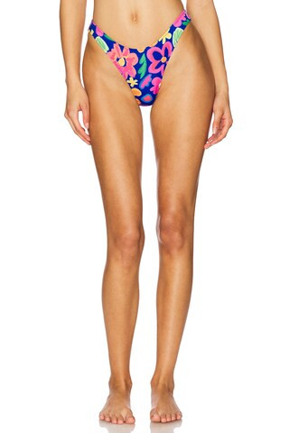 High Cut Cheeky Bikini Bottoms in Out Of My Head | Revolve Clothing (Global)