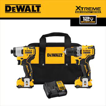 DEWALT XTREME 2-Tool 12V MAX XR Brushless DrilI/Impact Driver with Bag (2-Batteries and Charger I... | Lowe's