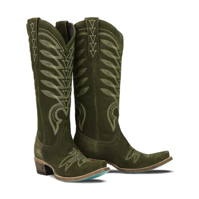 Squash Blossom Boot - Olive Suede Olive Suede / 8 | Lane Boots