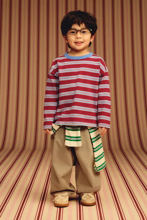 EMBROIDERED STRIPED T-SHIRT | Zara US