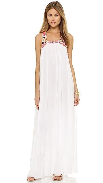 Sundress Ariel Long Beach Dress - White | Shopbop