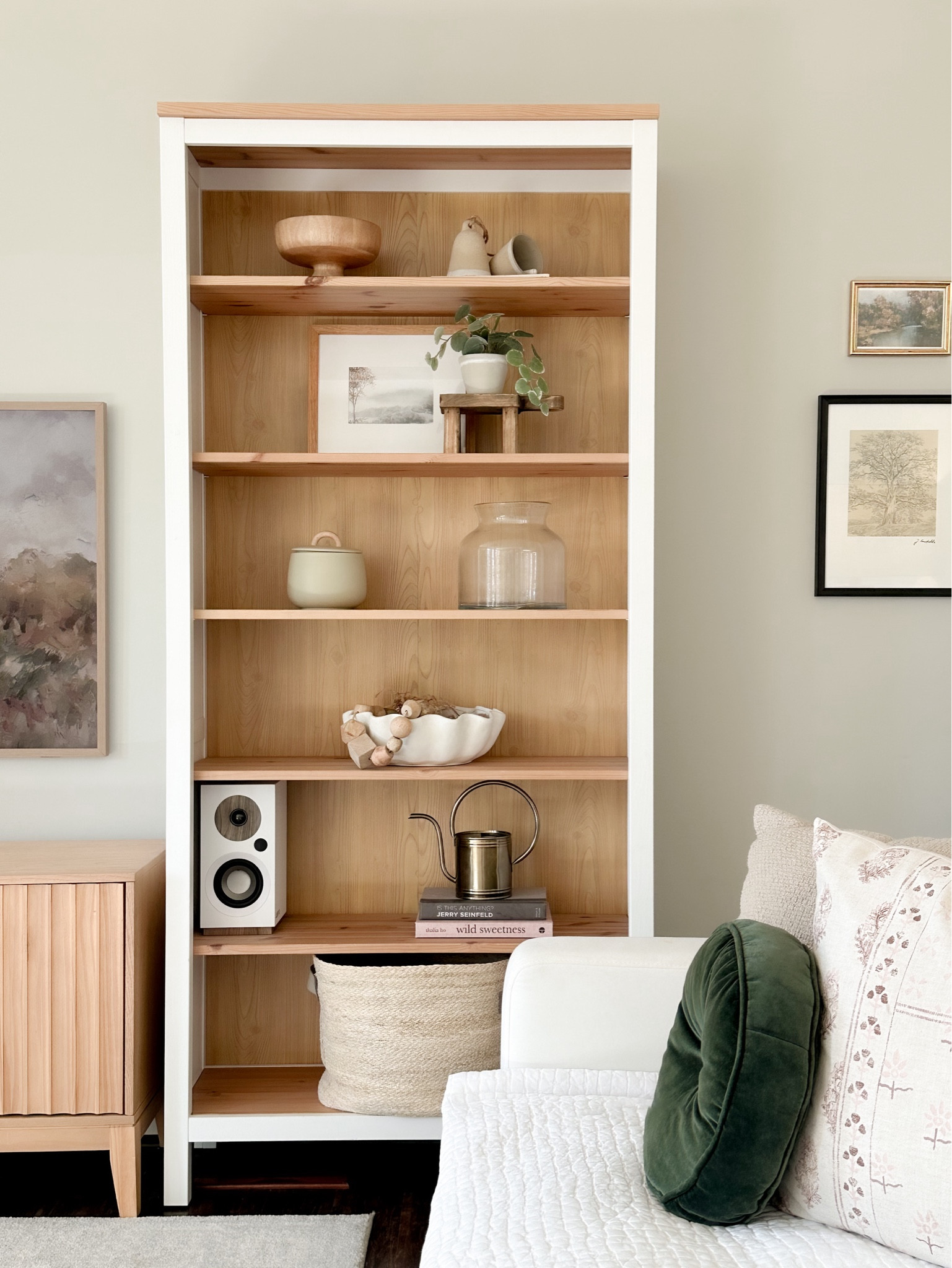 Bookshelf styling ✨ minimal and fresh for the coming of spring! 

#LTKstyletip #LTKhome