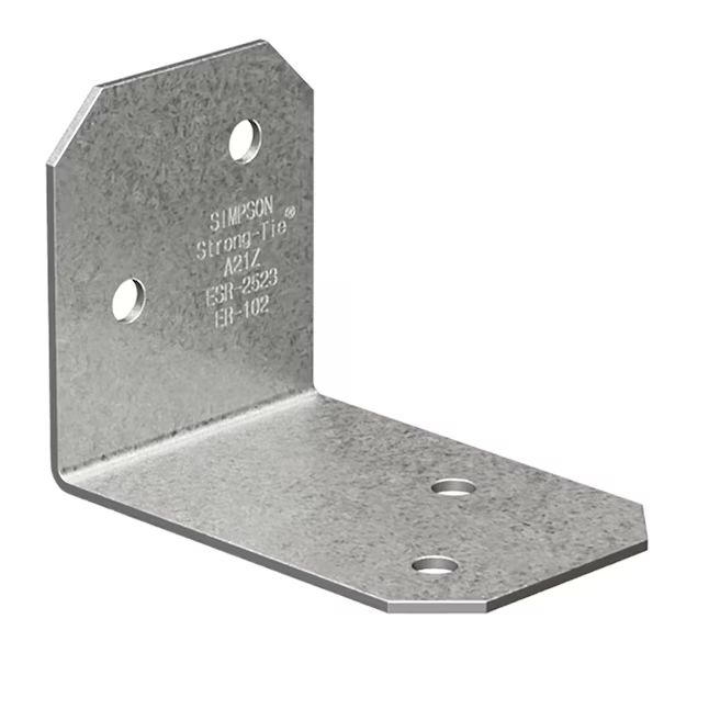 Simpson Strong-Tie 1.548-in x 1.375-in x 2.048-in 18-Gauge Galvanized Steel Angle | Lowe's
