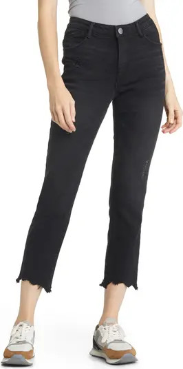 Wit & Wisdom 'Ab'Solution Chew Hem Straight Leg Jeans | Nordstrom | Nordstrom