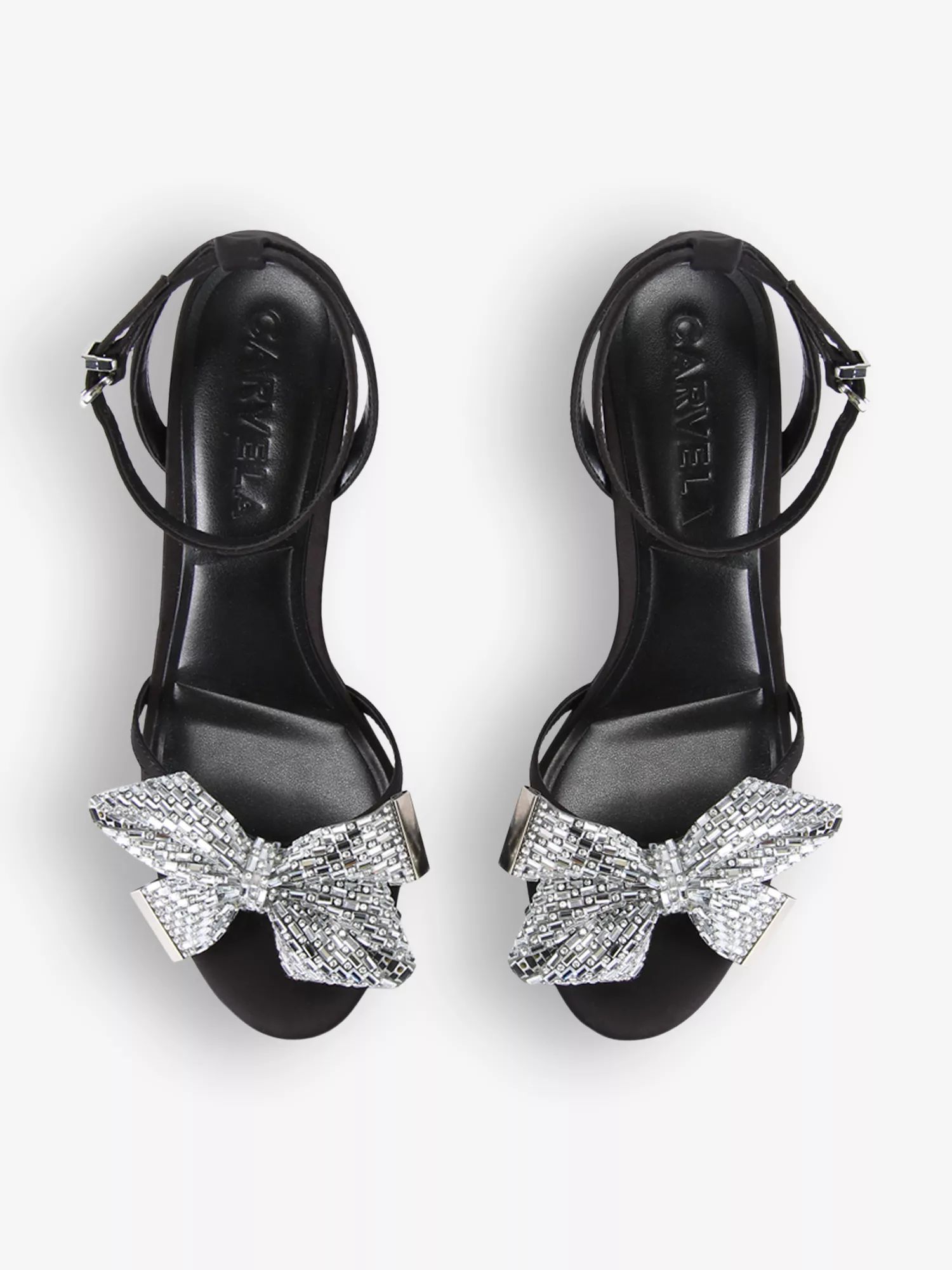 Regal bow-embellished heeled satin sandals | Selfridges