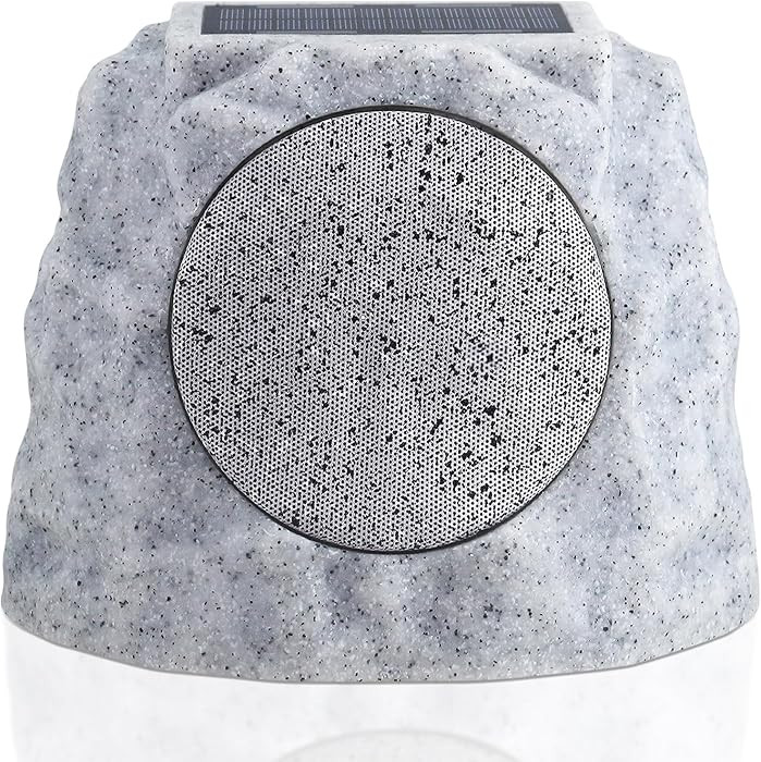 Solar Rock Speakers Outdoor Water-Resistant Solar Powered Rock Speaker with Lights RGB and TWS Pa... | Amazon (US)