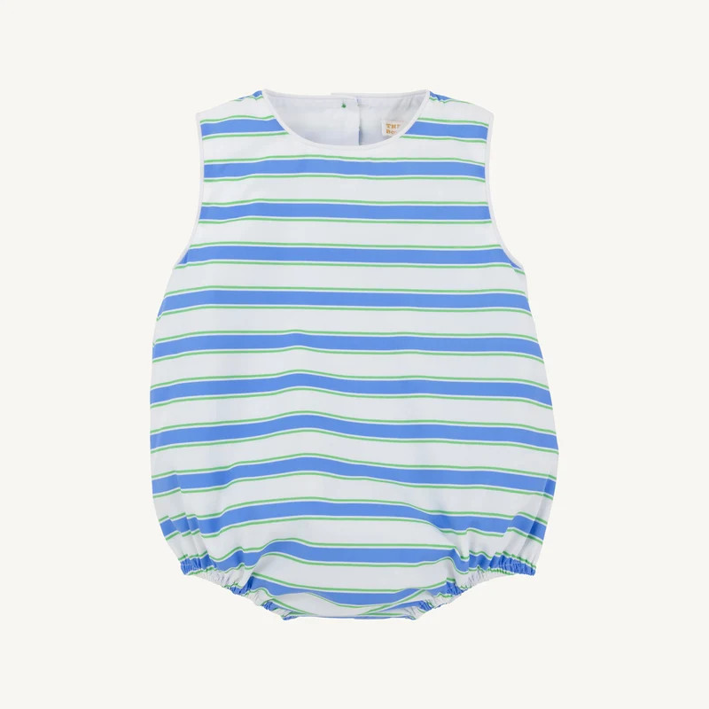 Benjamin Bubble - Seabrook Stripe with Worth Avenue White | The Beaufort Bonnet Company