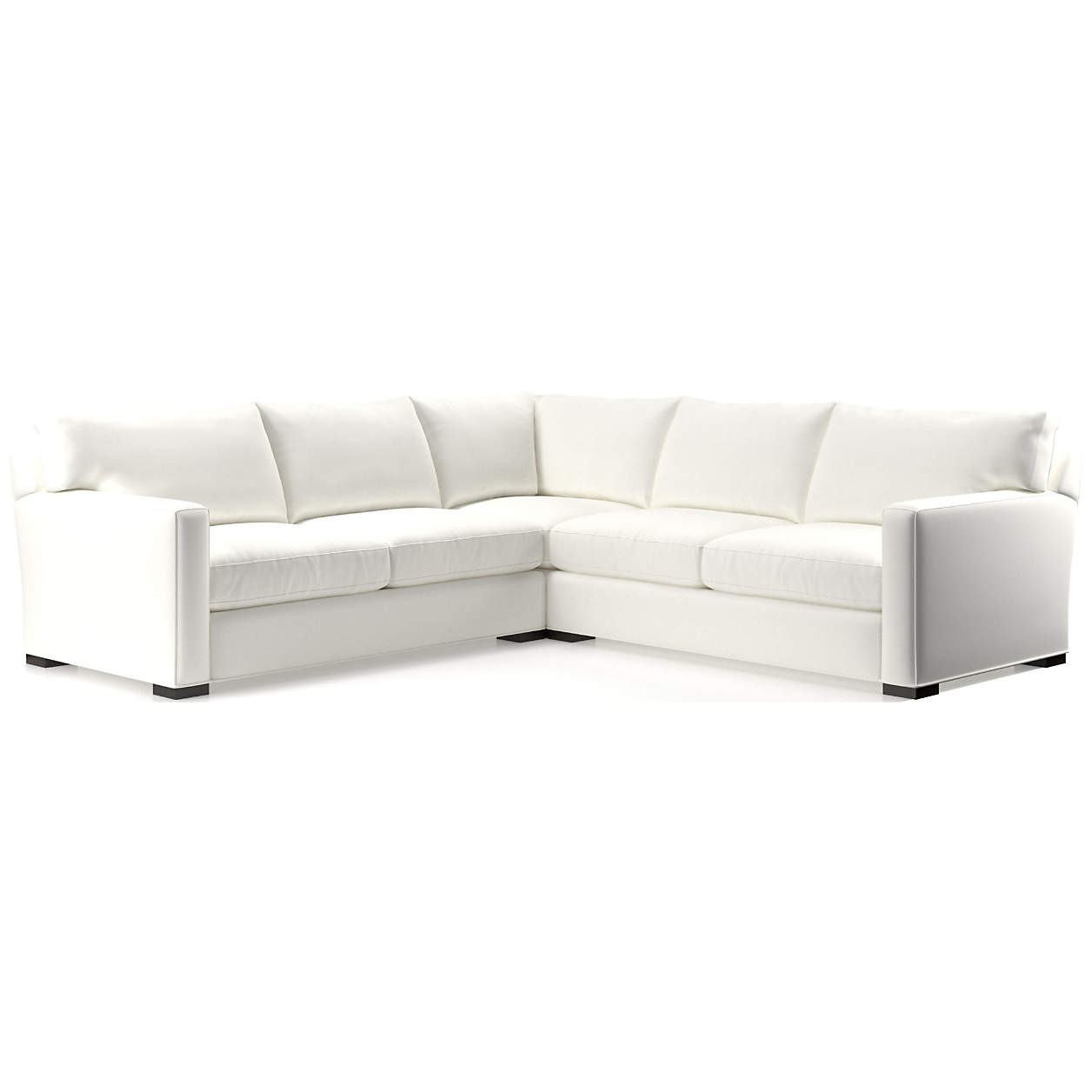 Axis 3-Piece L-Shaped Sectional Sofa + Reviews | Crate & Barrel | Crate & Barrel