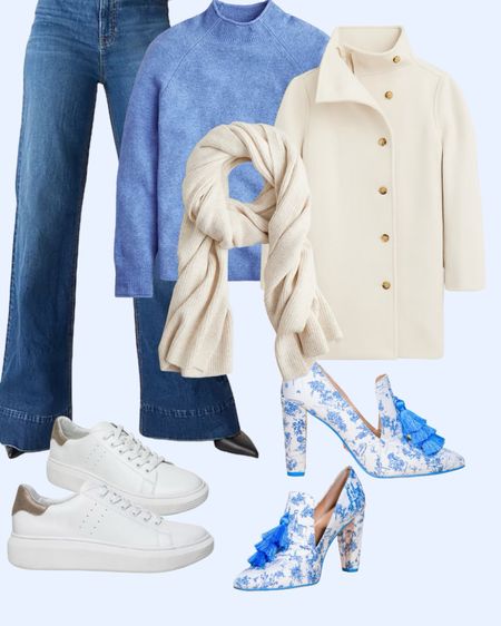 Chinoiserie. Casual work outfit. Date night outfit. Holiday outfit. Casual winter outfit. Walmart fashion. 

#LTKfindsunder50 #LTKover40 #LTKshoecrush