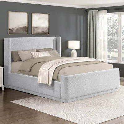 Upholstery Bed with Wingback Headboard | Wayfair North America