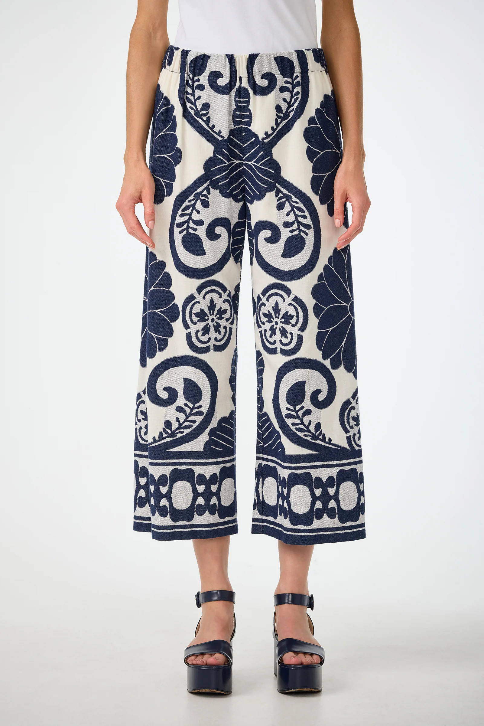 Estella 2 Cropped Pants - Fuyuko Fil Coupe | Trina Turk