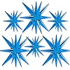 PartyWoo Metallic Gold Star Foil Balloons 6pcs Different Sizes Pack of 27 22 Inch Explosion Spike... | Amazon (US)