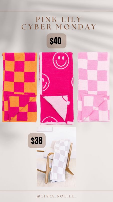 Pink Lily Blankets DOORBUSTERS ! $40 and $38 !! They are sooo soft !! Ends tonight 

#LTKunder50 #LTKsalealert #LTKCyberweek