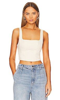 Show Me Your Mumu Corset Top in Off White from Revolve.com | Revolve Clothing (Global)