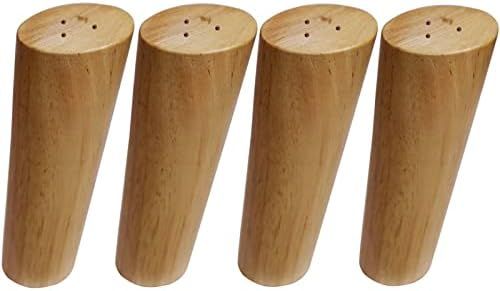 BIKANI Round Solid Wood Furniture Legs Sofa Replacement Legs Perfect for Mid-Century Modern/Great... | Amazon (US)