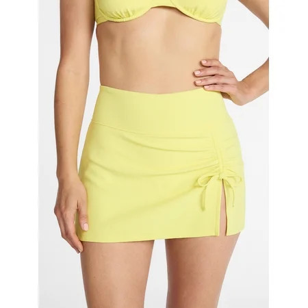 Time and Tru Women s and Women s Plus Ribbed Swim Skirt Sizes XS-3X | Walmart (US)
