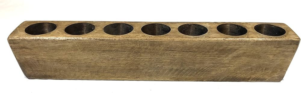7 Hole Rustic Wooden Sugarmold-Mold Only | Amazon (US)