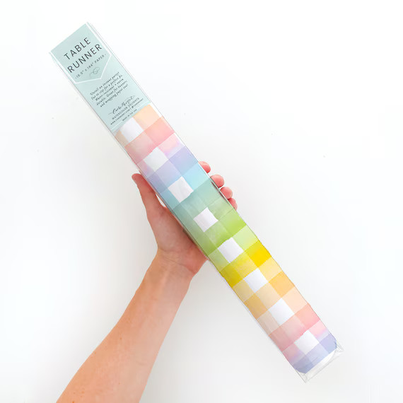 Rainbow Gingham Table Runner  Easter Table Runner  Rainbow | Etsy | Etsy (US)