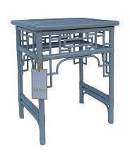 20x16x24 Rattan Fretwork Side Table | Furniture & Lighting | Marshalls | Marshalls