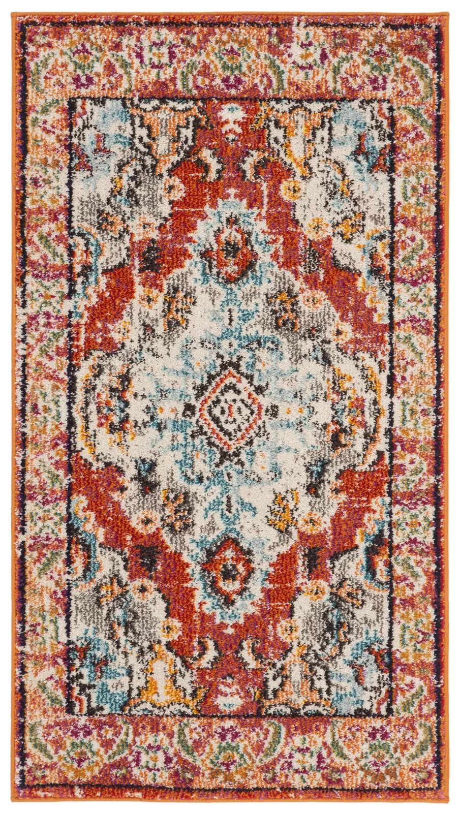 Hertzler Oriental Area Rug in Orange | Wayfair North America