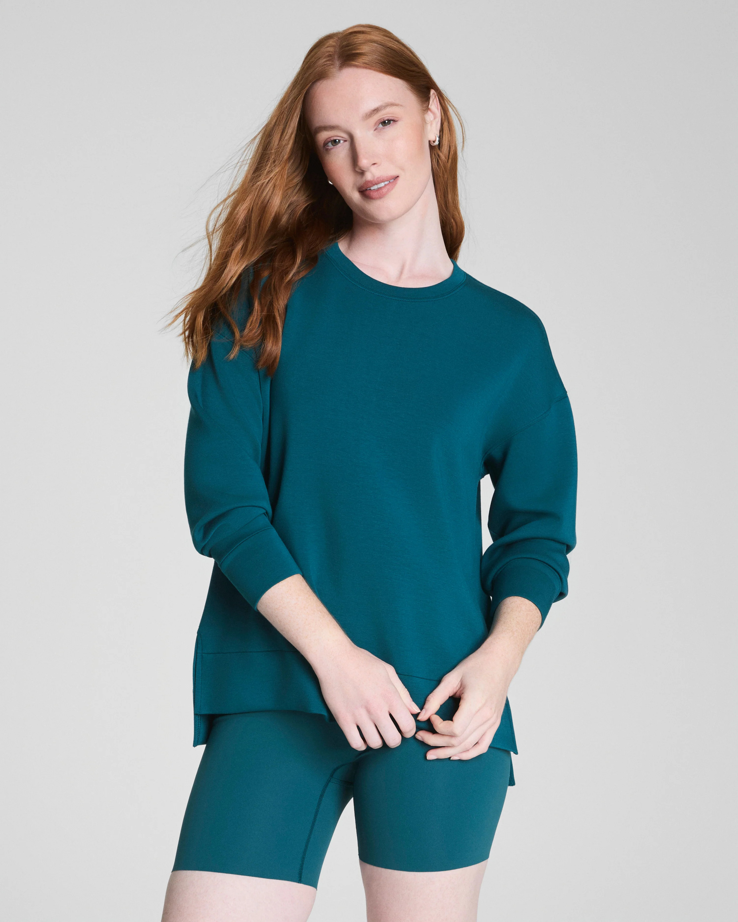 AirEssentials Crewneck Tunic with Booty Coverage | SPANX | Spanx