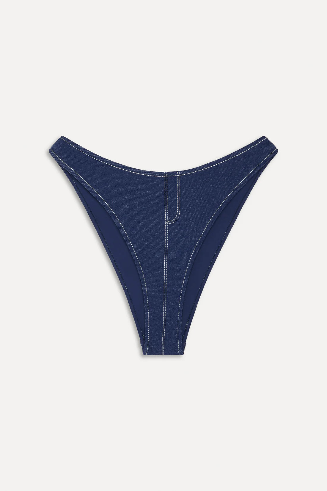 x BELLA HADID Blue Bikini Bottom - Summer Denim | Frankies Bikinis