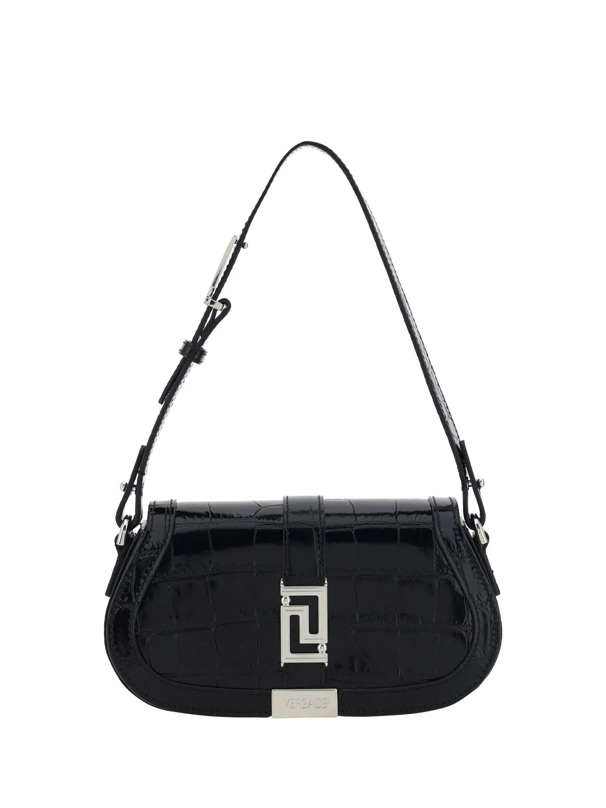 Versace Greca Goddess Embossed Shoulder Bag | Cettire Global