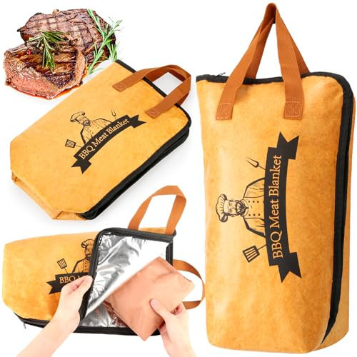 BBQ Blanket for Resting Meat-Air Fryer/Dough/Kitchen/Smoker Accessories Party Picnic Camping-Insulated Bag for Brisket/Pork Shoulder/Turkey-Anniversary Birthday Gift for Men (15in) | Amazon (US)