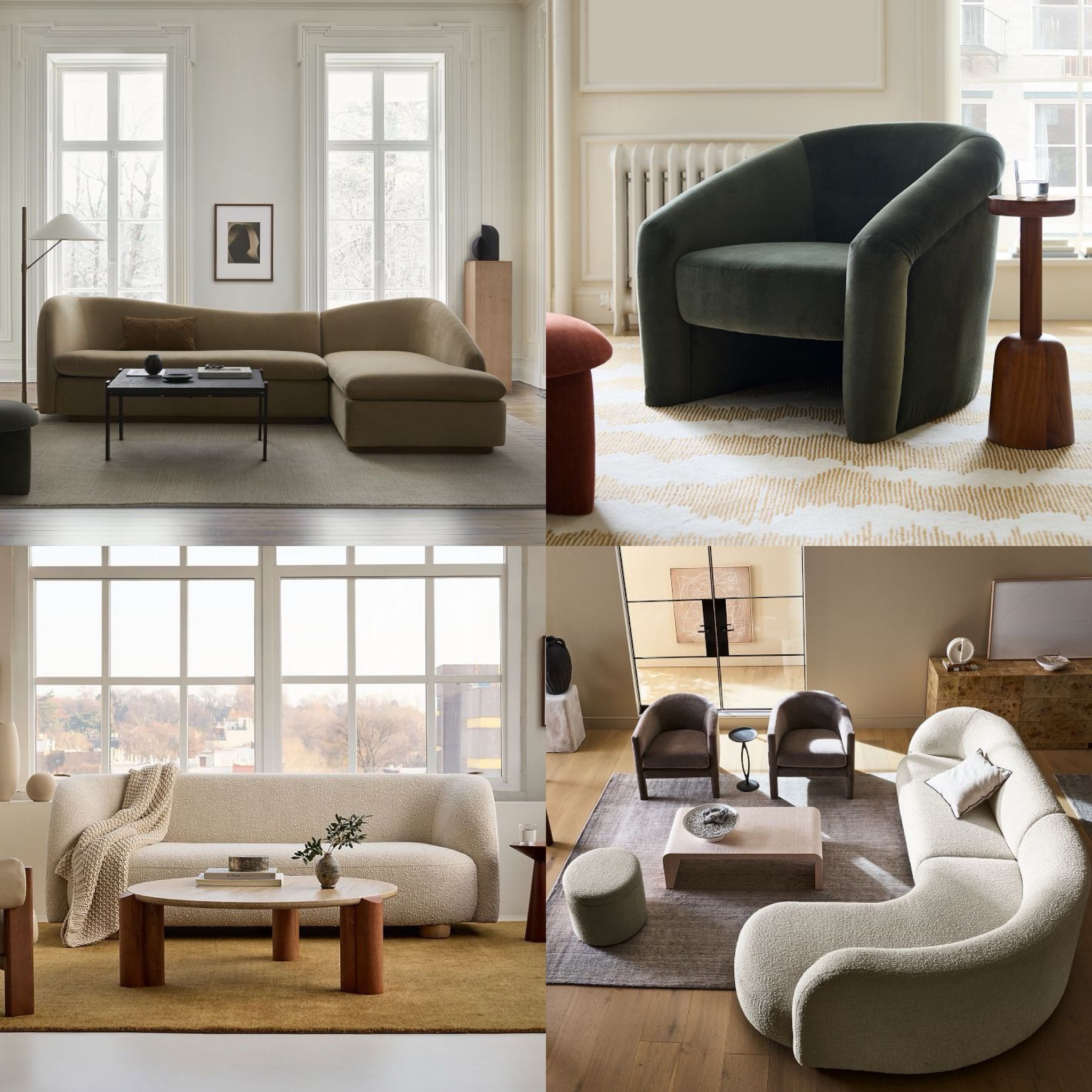 Transform your living room into a luxurious lounging heaven with these  velvet seating pieces. #chairs  #sofas

#LTKSaleAlert #LTKHoliday #LTKHome