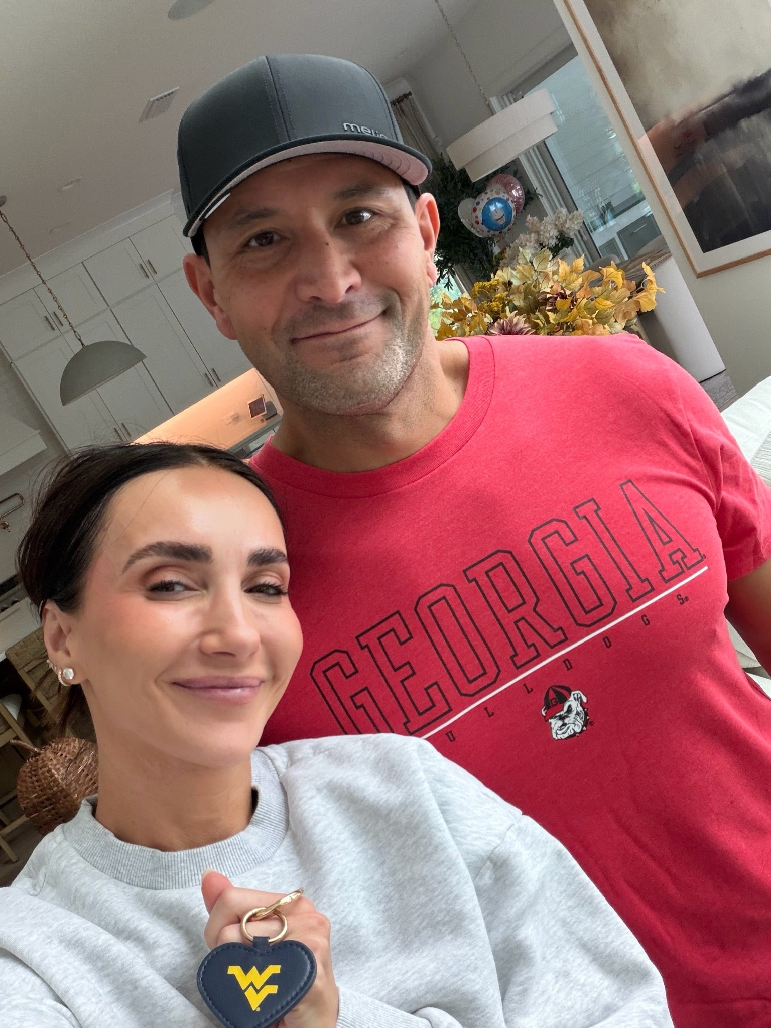 What college team do you root for? I went to wvu so go eers! 💙💛 John is a huge GA fan. Btw @Target has huge NCAA selection, shop your favorite school on the site #targetpartner