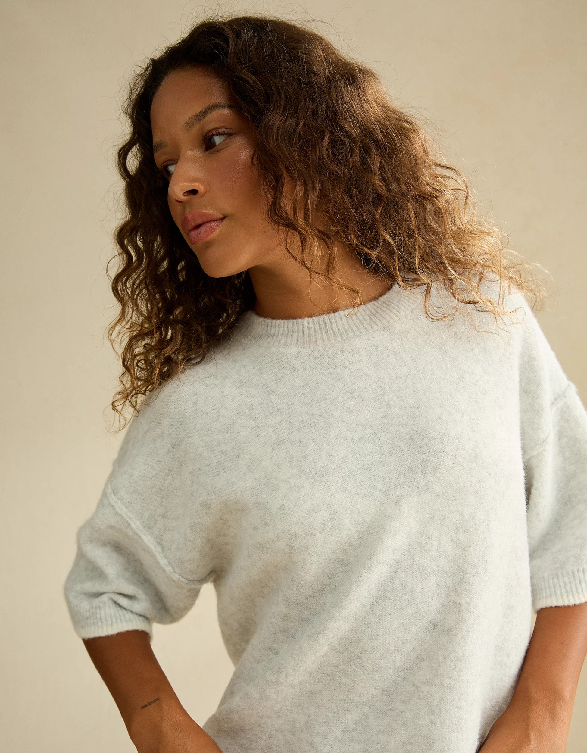 AE Whoa So Soft Short-Sleeve Sweater | American Eagle Outfitters (US & CA)