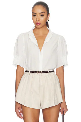 Rag & Bone Dakota Shirt in Ivory. - size L | Revolve Clothing (Global)