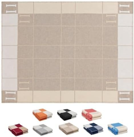 h Blanket Soft Throw Blanket Faux Fleece Cashmere Plaid Warm Shawl Thick Knitted Plush Cozy Comfy... | Amazon (US)