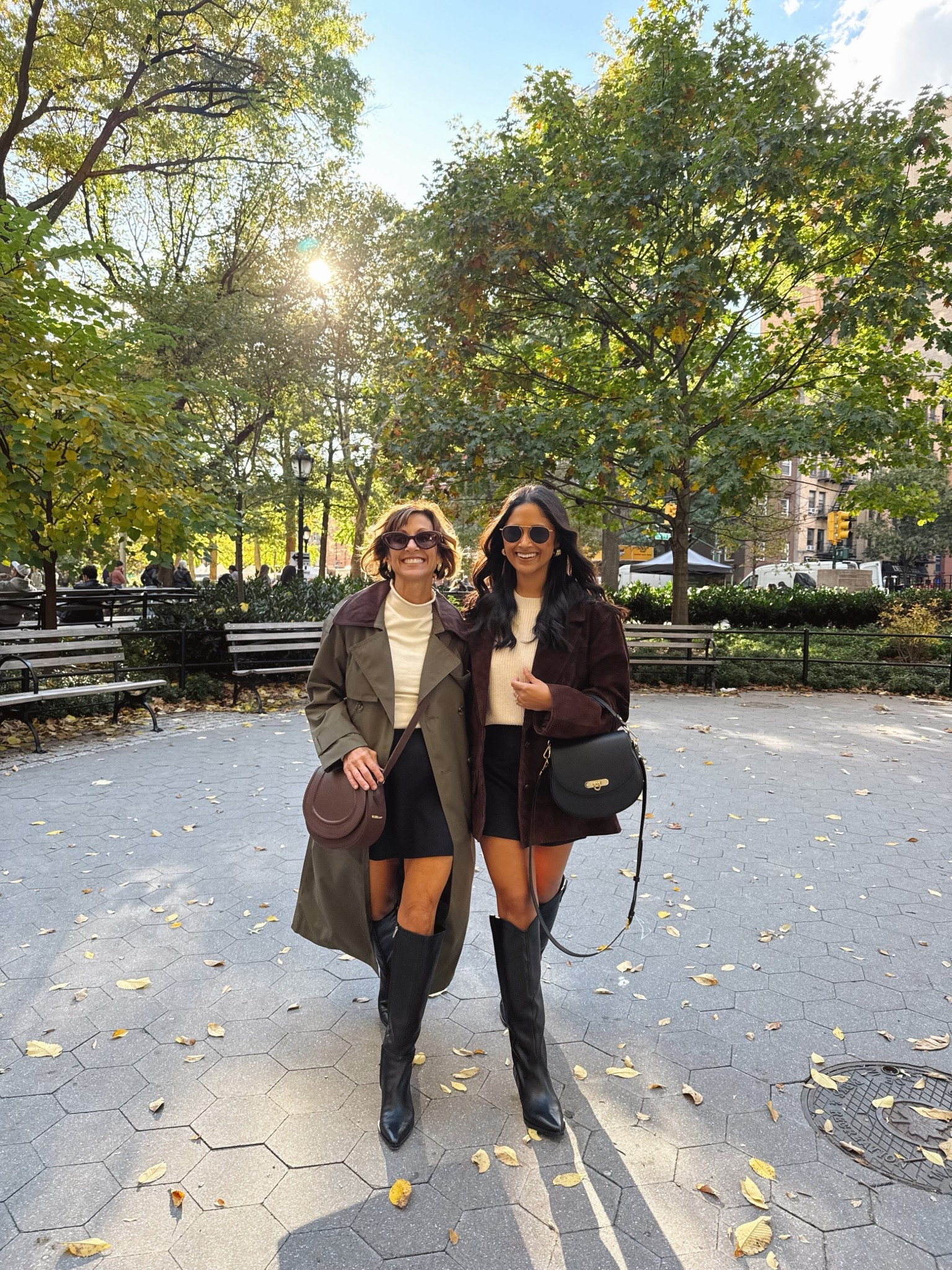 Twinning with my mom in our favorite @abercrombie skirts with built-in shorts. #skirts #abercrombie #boots #LTKStyleTip

#LTKOver40 #LTKPetite