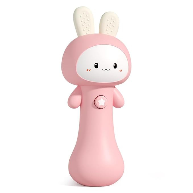 Bunny Baby Rattle Toy with Light & Sound – Interactive Teething & Sensory Toy – Ideal Easter ... | Amazon (US)