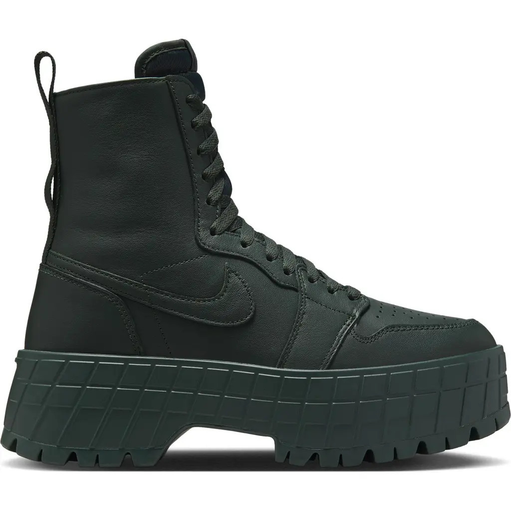 Air Jordan 1 Brooklyn Platform Sneaker in Deepest Green/Black/Green at Nordstrom, Size 11.5 | Nordstrom