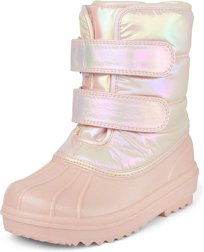 The Children's Place Girls' Faux Fur Trim Winter Snow Boot | Amazon (US)