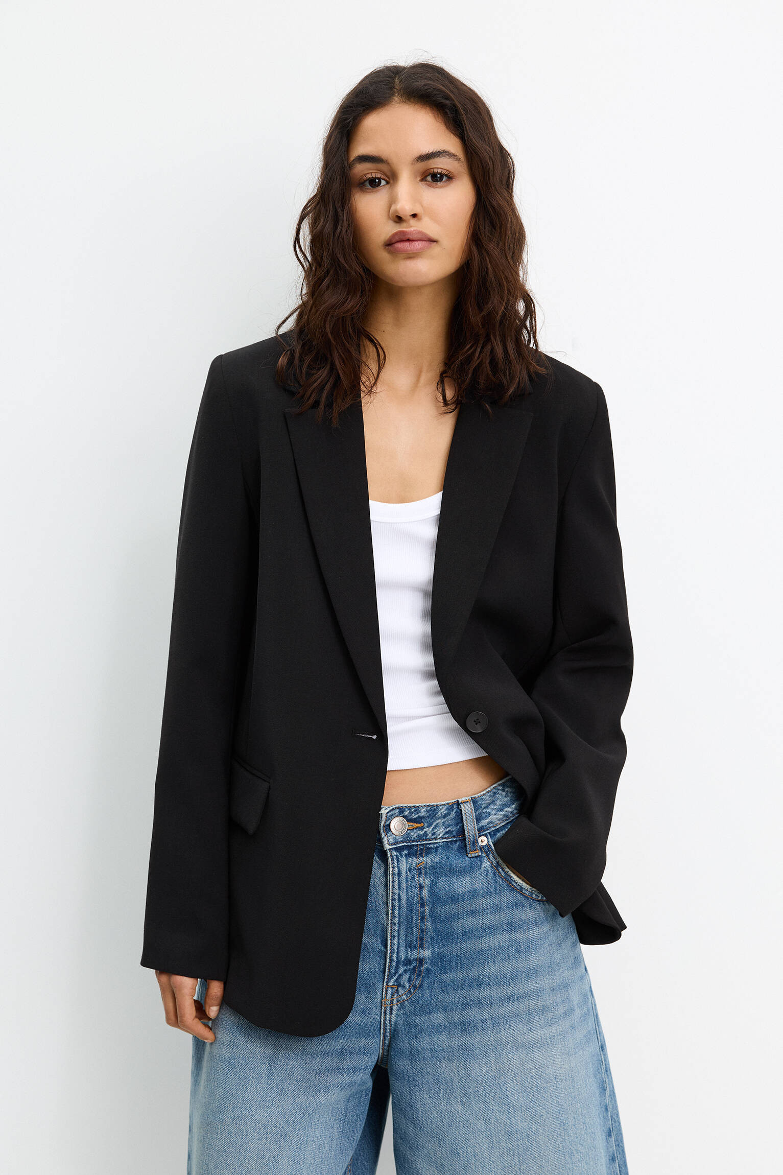 Basic blazer - pull&bear | PULL and BEAR UK