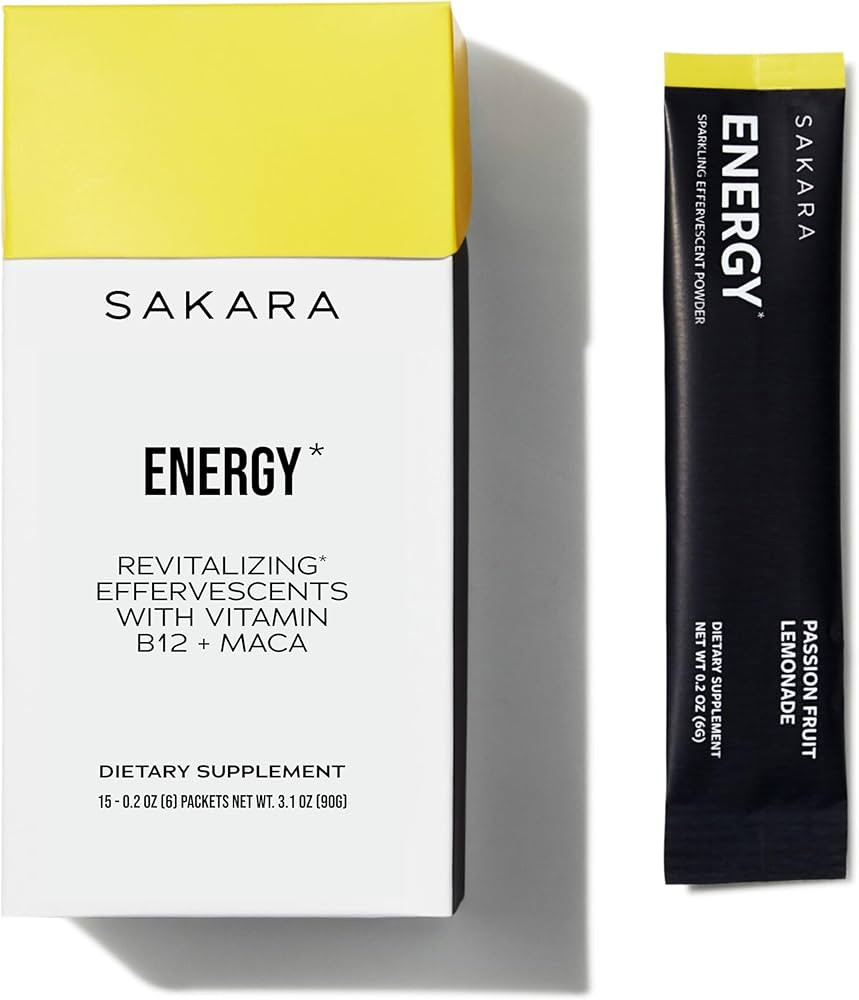 SAKARA Energy Effervescents, 15 Packets - Refined Sugar Free Electrolytes Powder Packets with Vit... | Amazon (US)