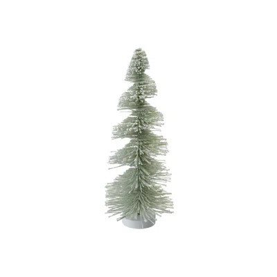 Plastic Bottle Brush Tree With Wood Base | Wayfair North America