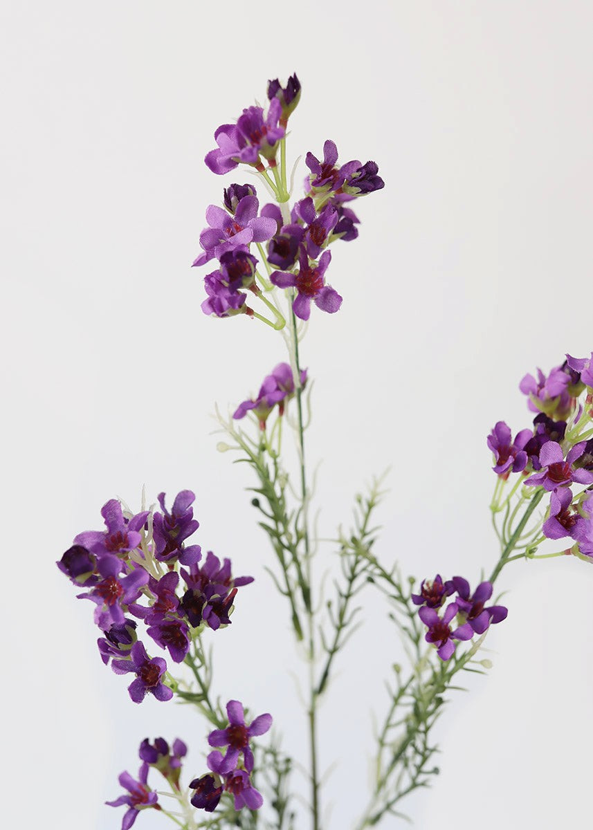 Purple Artificial Waxflower Filler Flowers - 27 | Afloral (US)