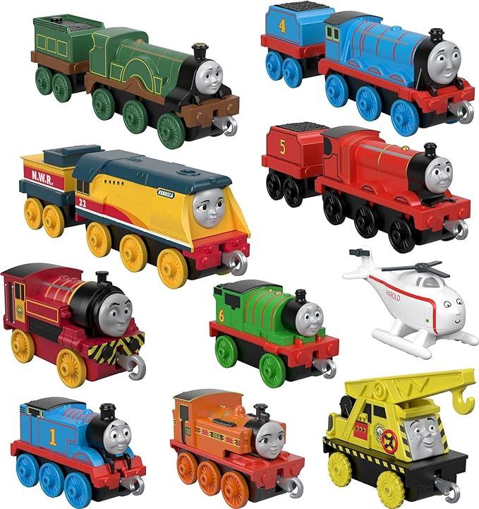 Fisher-Price Thomas & Friends Sodor Steamies, 10-Pack Of Die-Cast Metal Push-Along Train Engines ... | Amazon (US)