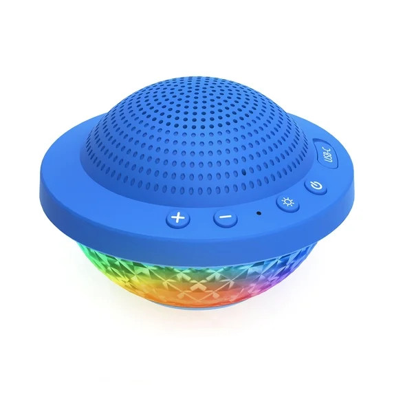 Bluescape Floating Bluetooth Speaker – IPX7 Waterproof, LED Light Show, FM Radio, 6-Hr Playtime... | Walmart (US)