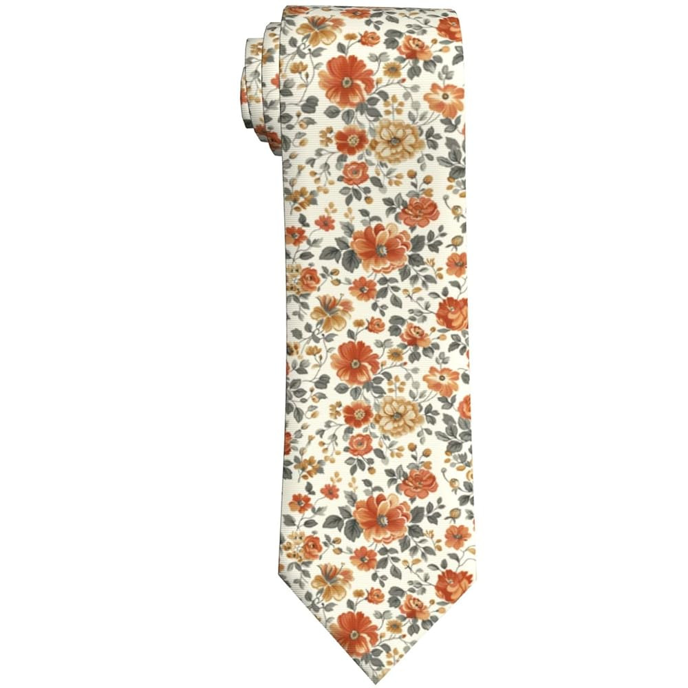 DEKIFNHG Floral Men'S Tie Funny Neckties Wedding Holiday Party Gifts | Amazon (US)