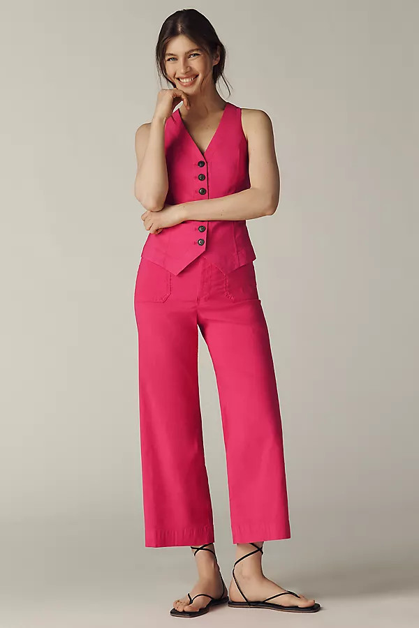 Colette High-Rise Wide-Leg Pants in Magic Fabric | Anthropologie (US)
