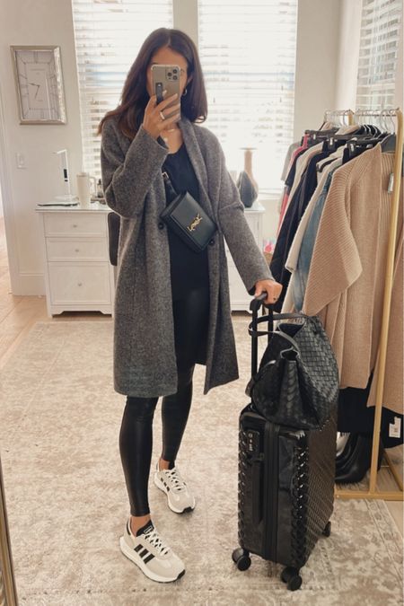 I’m just shy of 5/7” wearing the size XS coat small faux leather leggings. Airport look, anniversary sale, faux leather leggings, coat, StylinByAylin 

#LTKstyletip #LTKxNSale #LTKFind