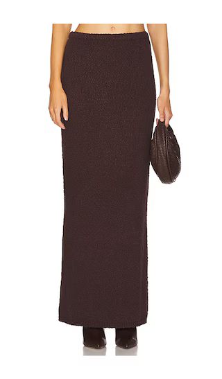 Agnese Maxi Skirt in Brown | Revolve Clothing (Global)