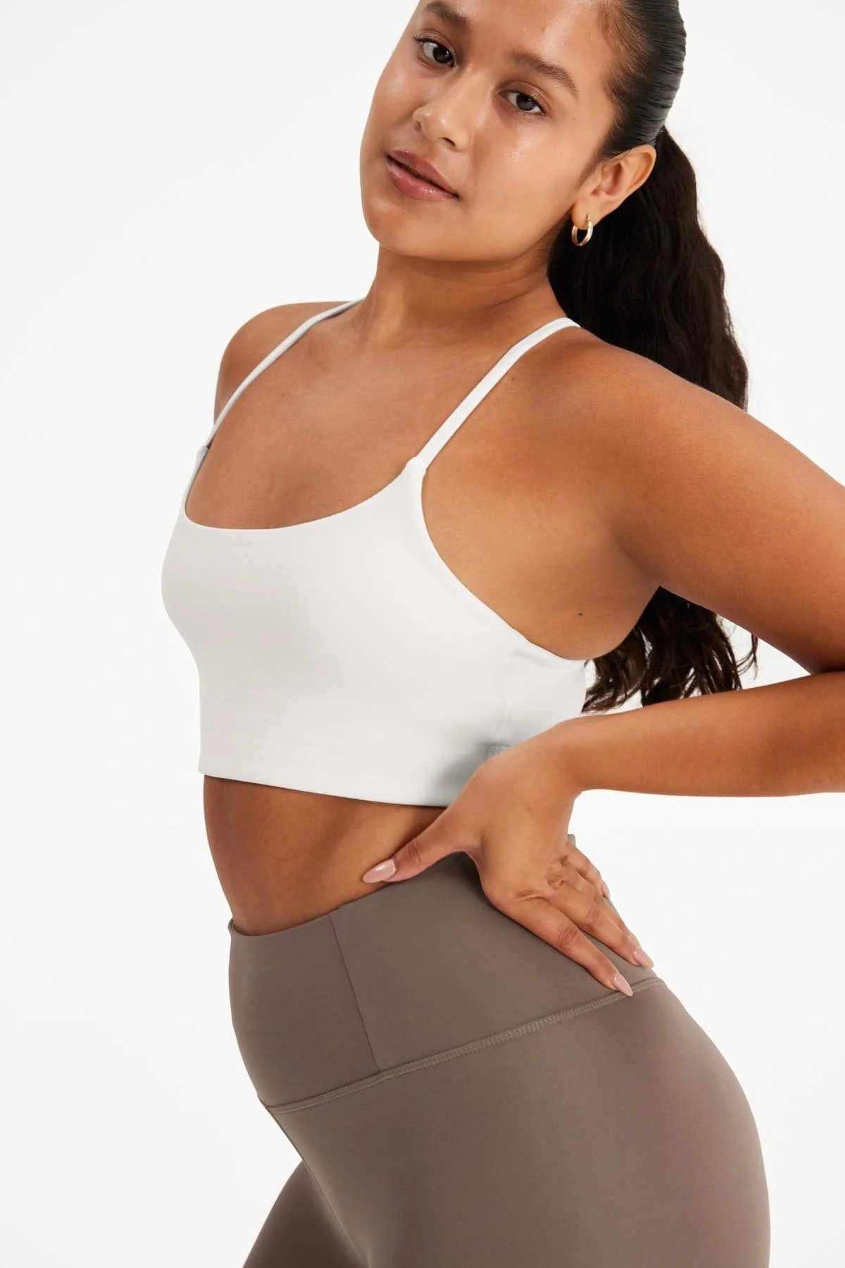 Ivory Juliet Strappy Bra | Girlfriend Collective