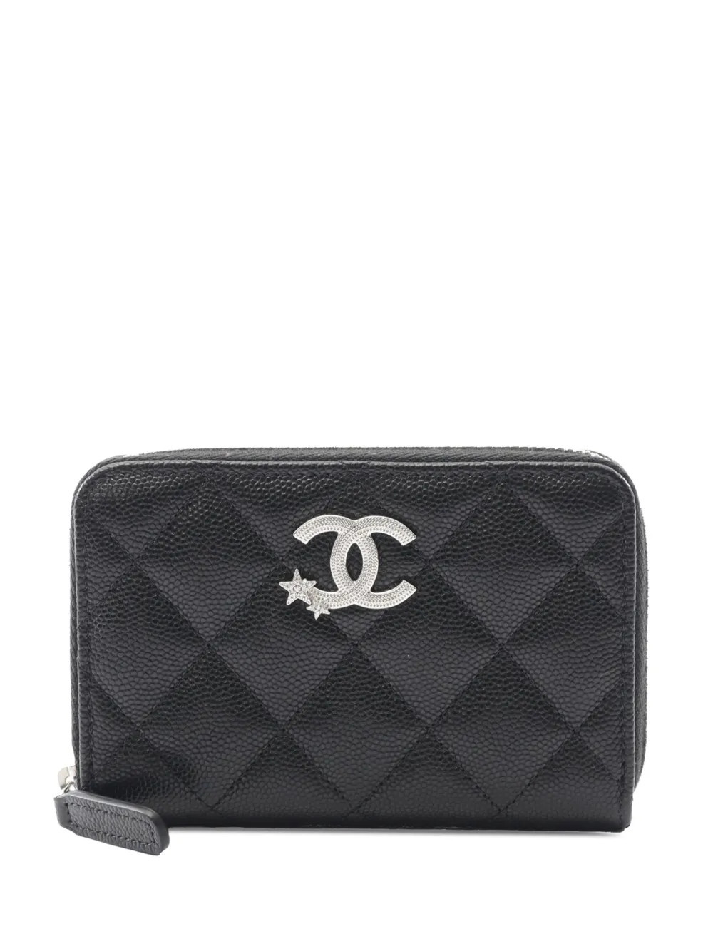 CHANEL Pre-Owned 2021-2025 CC Quilted Caviar Coco Star Wallet small wallets - Black | Farfetch Global